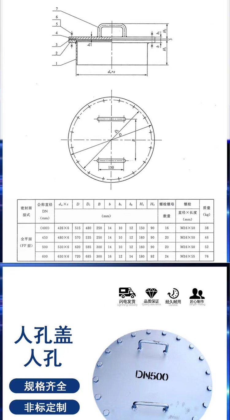 Manhole covers available in various specifications